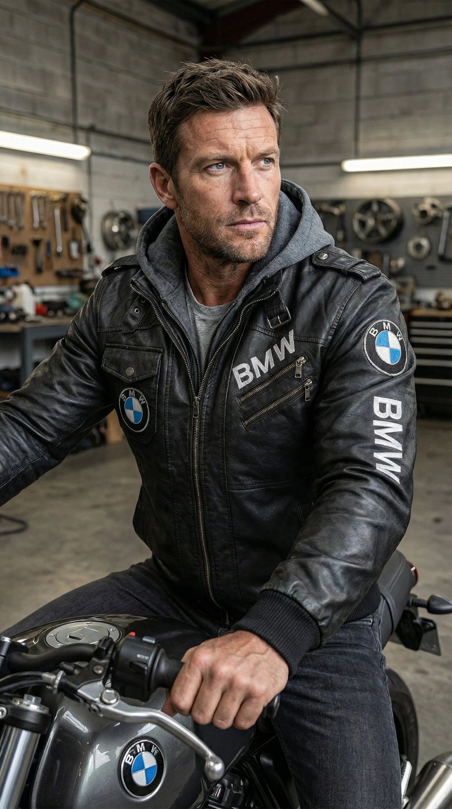 Leather jacket bmw ジャケット その他ブランド ソノタブランド BMW 